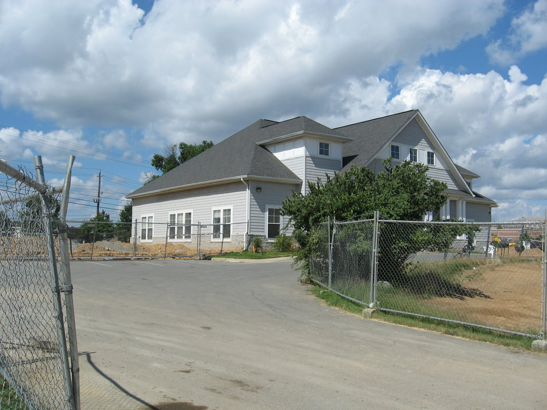 The site before construction